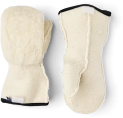 Hestra Fjellvotten Wool Terry/Pile Jr Liner Mitt - Offwhite